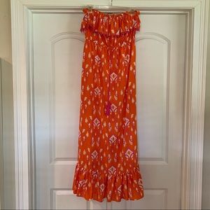 Mud Pie strapless maxi dress